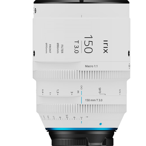 IRIX 150mm T3.0 Macro 1:1 Cine Lens (Canon EF Feet White)