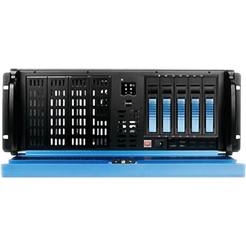 iStarUSA D2-407BL-B5BL Kit with D2-400-7-BLUE Rackmount Chassis & BPU-350SATA-BLUE Hot-Swap Cage