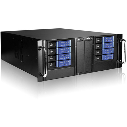 iStarUSA D410-DE8BL 4U 10-Bay Stylish Storage Server Rackmount 8x3.5