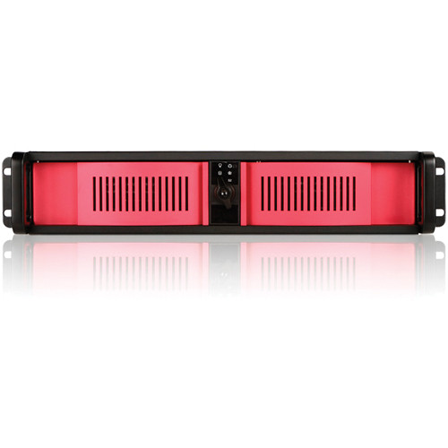 iStarUSA D Storm D-200-RED 2U Compact Stylish Rackmount Chassis with Red Door