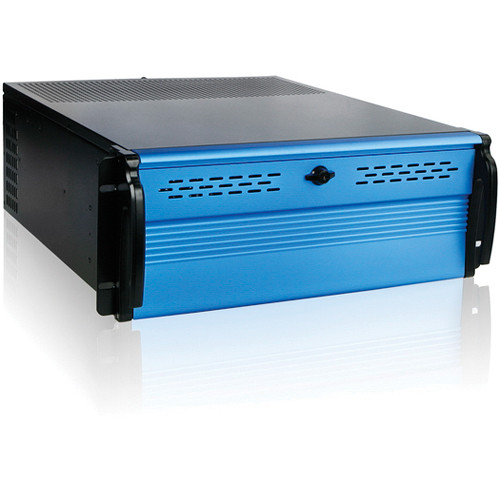 iStarUSA D Storm Series D2-400-7-BLUE 4U Compact Stylish Rackmount Chassis (Blue)