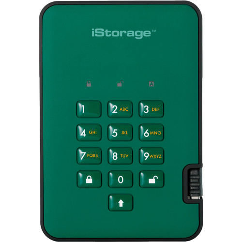 Istorage 5TB diskAshur2 USB 3.1 Encrypted Portable HDD (Racing Green)