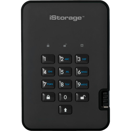 Istorage 8TB diskAshur2 USB 3.1 Encrypted Portable SSD (Phantom Black)