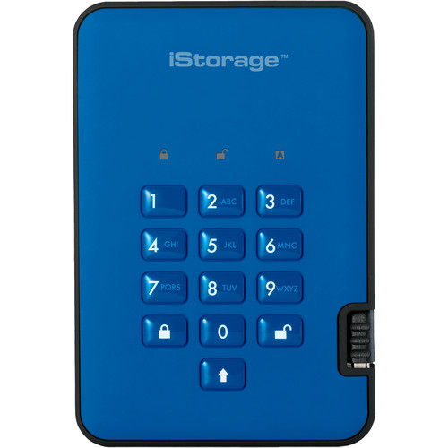 Istorage 8TB diskAshur2 USB 3.1 Encrypted Portable SSD (Ocean Blue)