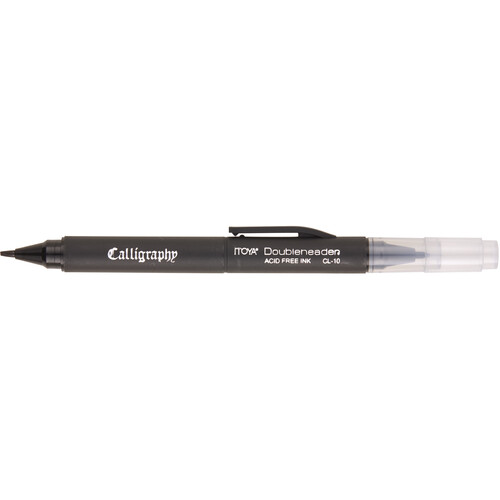 Itoya Doubleheader Calligraphy Marker (Black Standard Packaging)