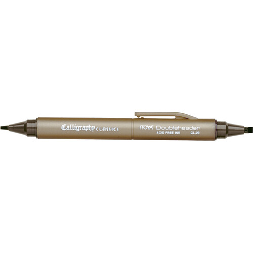 Itoya Doubleheader Calligraphy Marker (Brown Blister Packaging)