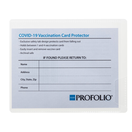 Itoya Sleeve for Vaccine Cards (3 x 4