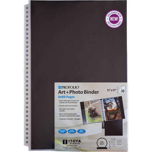 Itoya Profolio Art and Photo Refill Pages (11 x 17
