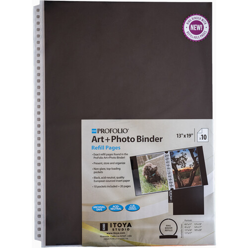 Itoya Profolio Art and Photo Refill Pages (13 x 19