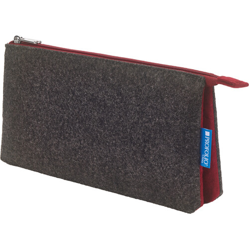 Itoya ProFolio Midtown Pouch (Charcoal/Maroon 4 x 7