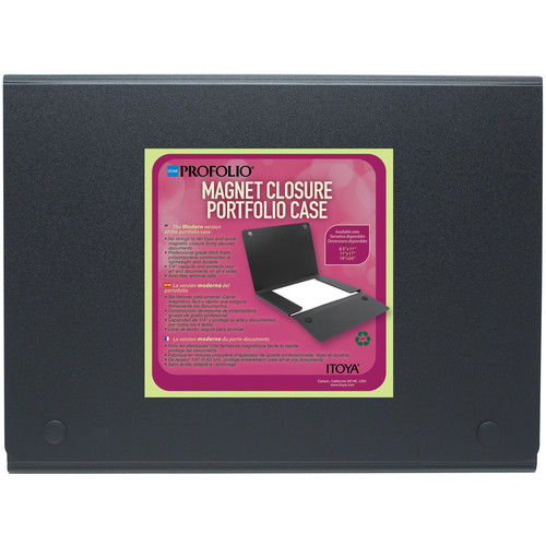 Itoya ProFolio Magnet Closure Portfolio Case (Black 11 x 17