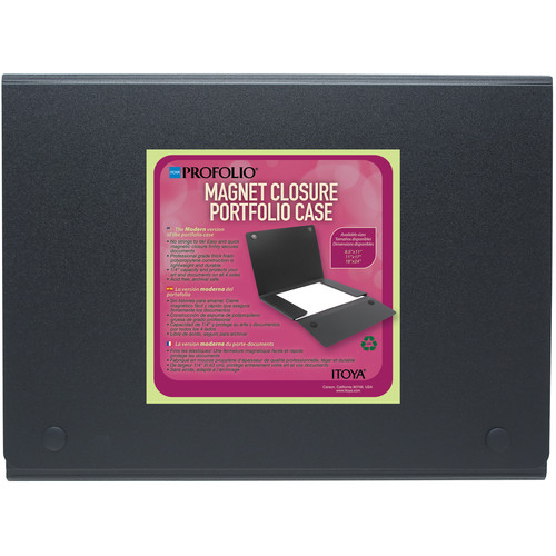 Itoya ProFolio Magnet Closure Portfolio Case (Black 18 x 24