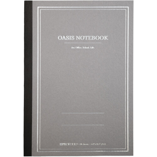 Itoya ProFolio Oasis Notebook (Gray 5.8 x 8.3