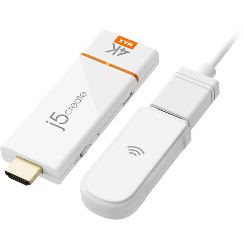 j5create ScreenCast 4K Max Wireless Display Adapter (White)