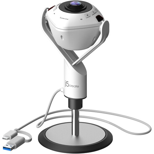 j5create 360 AI-Powered Webcam with Speakerphone