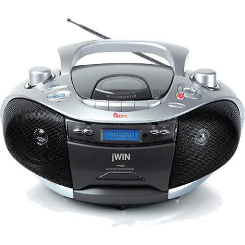 jWIN JXCD7573 Portable CD/MP3 Cassette Player JXCD465 BLK B&H