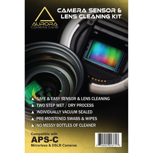 J.Cristina Photography Tools Aurora Camera Care Sensor and Lens Cleaning Kit Bundle (APS-C)