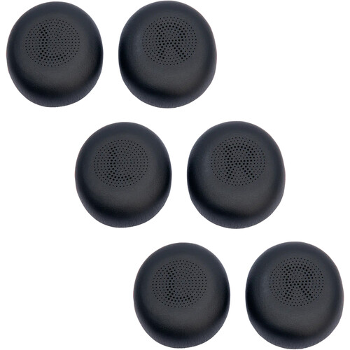 Jabra Ear Cushions for Evolve2 40 & 65 (Black 6-Pack)