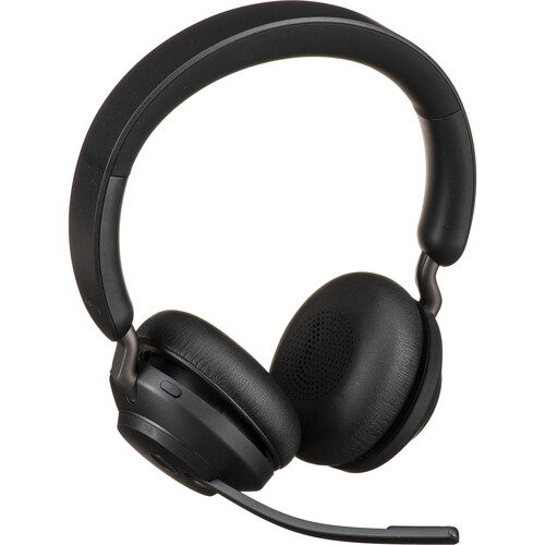 Jabra Evolve2 65 Stereo Wireless On-Ear Headset with Stand (Unified Communication USB Type-C Black)