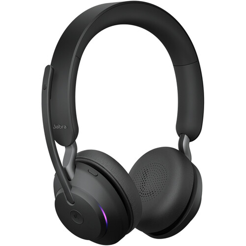 Jabra Evolve2 65 Stereo Wireless On-Ear Headset (Unified Communication USB Type-C Black)