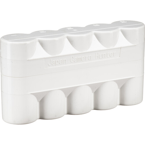 Japan Camera Hunter 120 Film Hard Case (White Holds 5 Rolls)