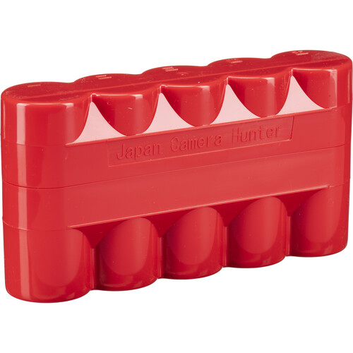 Japan Camera Hunter 120 Film Hard Case (Red Holds 5 Rolls)