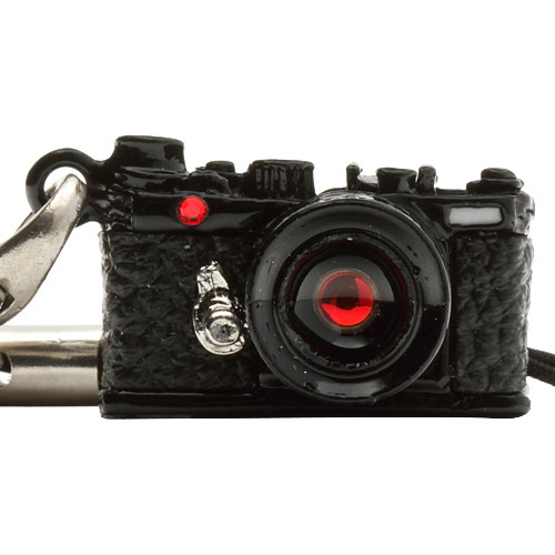 Japan Hobby Tool Miniature Swarovski Range Finder Camera Charm (Black)