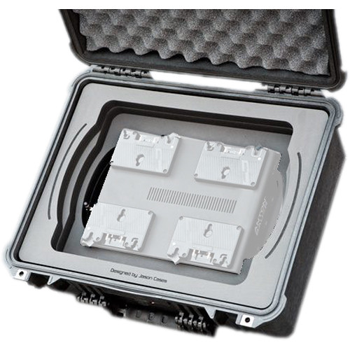 Jason Cases Protective Case for 4 x Anton Bauer Digital 90 Batteries & LP4 Charger