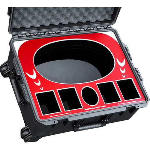 Jason Cases Wheeled Case with Custom Foam for Anton Bauer Quad Charger & D190 Batteries