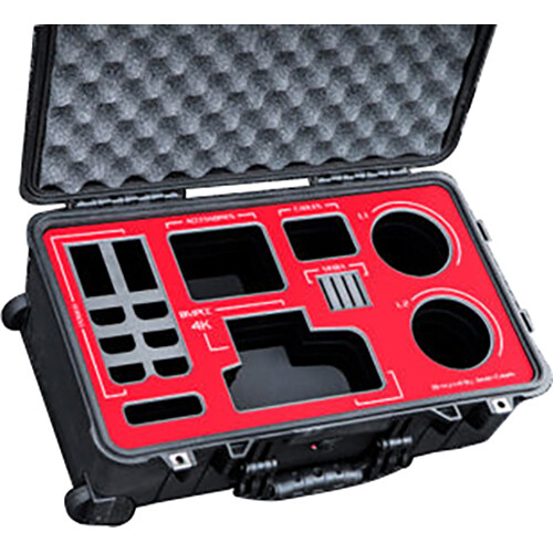 Jason Cases Blackmagic Pocket Cinema 4K Camera Case with Red Overlay