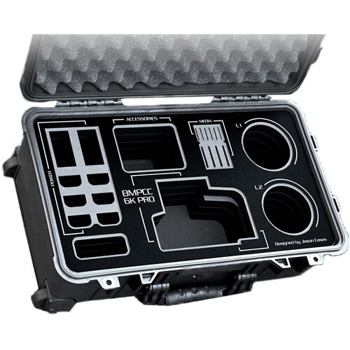 Jason Cases Blackmagic Pocket Cinema 6K Pro Case (Black Overlay)