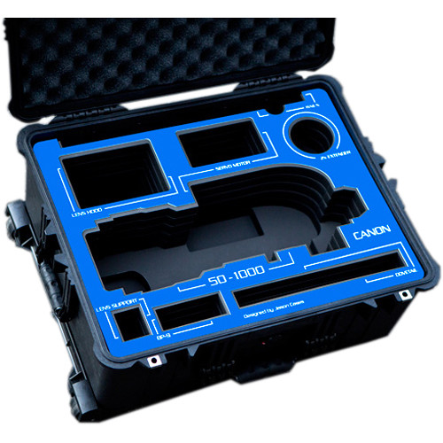 Jason Cases Protective Case for Canon 50-1000mm Lens (Blue Overlay)