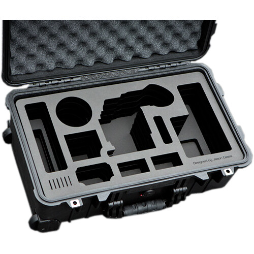 Jason Cases Compact Wheeled Case with Custom Foam for Canon EOS Mark II