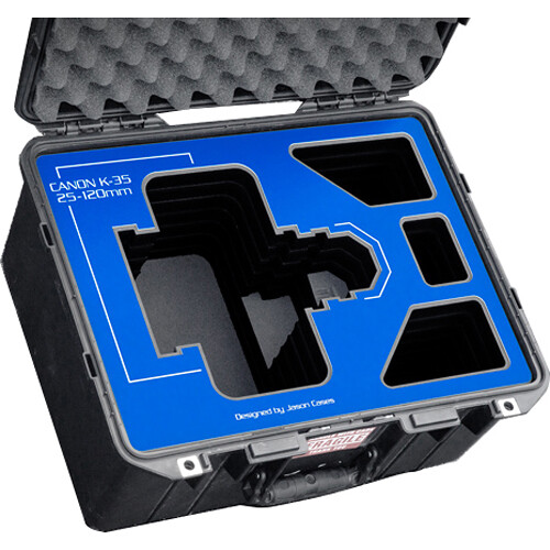 Jason Cases Hard Case with Foam Insert for Canon K-35 25-120mm Lens