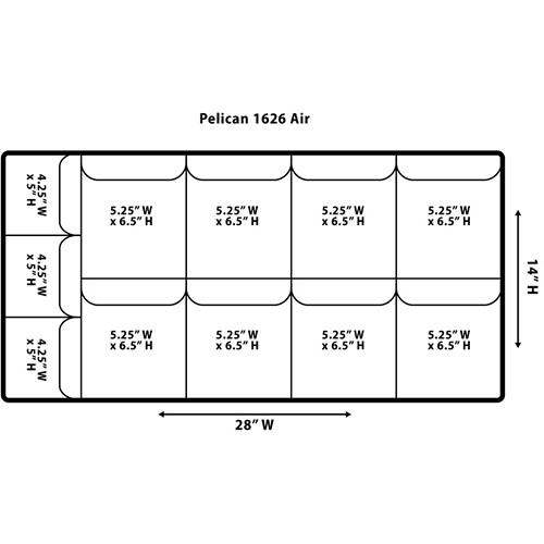 Jason Cases Pelican 1626 Lid Organizer