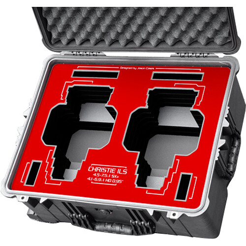 Jason Cases Case for 2 Christie ILS 4.5-7.5:1 SX+/4.1-6.9:1 HD Lenses