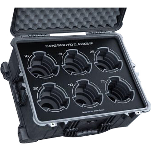 Jason Cases Wheeled Hard Case for Set of 6 Cooke Panchro Classic FF Lenses