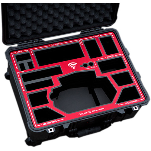 Jason Cases Protective Case for Movi Controller (Red Overlay)