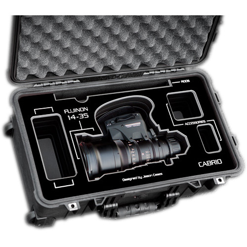 Jason Cases Protective Case for Fujinon 14-35mm T2.9 Cabrio Lens (Black Overlay)