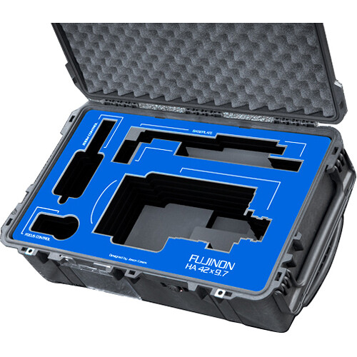 Jason Cases Hard-Shell Wheeled Lens Case for Fujinon HA42 x 9.7 BERD