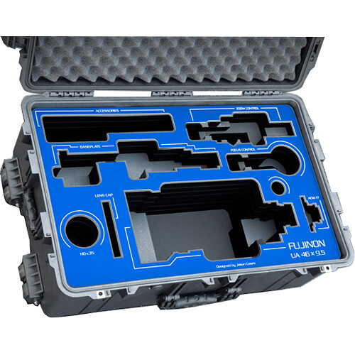 Jason Cases Wheeled Hard Case with Foam Insert for Fujinon UA46 x 9.5mm BERD Lens