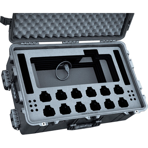 Jason Cases Wheeled Hard Case with Foam Insert for 12 Kenwood VP8000 Radios and Charger