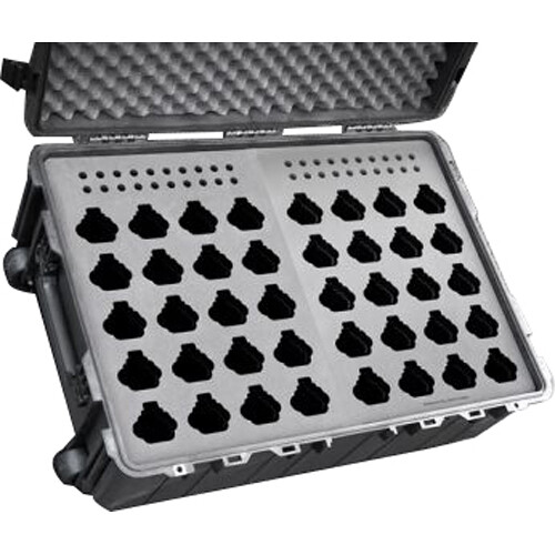Jason Cases Wheeled Hard Case with Foam Insert for 40 Motorola APX 6000 Radios