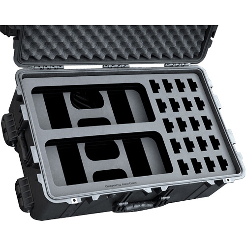 Jason Cases Wheeled Case for Set of 2 Motorola Multi-Unit Chargers