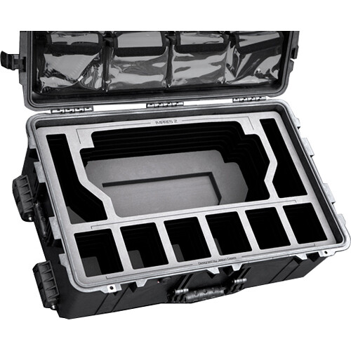 Jason Cases Wheeled Hard Case with Foam Insert for Motorola IMPRES 2 Multi-Unit 6-Bank Charger