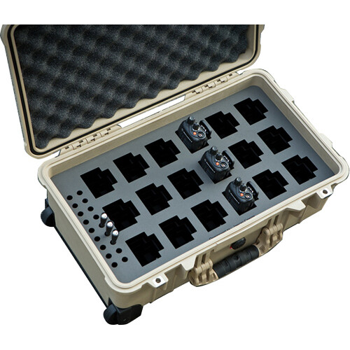 Jason Cases Wheeled Case for Set of 18 Motorola RDX RDU4160D 2-Way Radios