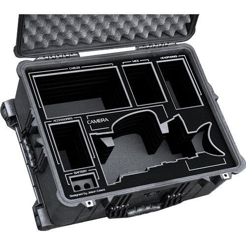 Jason Cases Wheeled Hard Case with Foam Insert for Panasonic AG-CX350