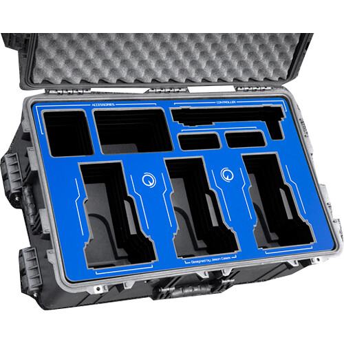 Jason Cases Wheeled Hard Case for Three PTZ Optics Move 4K 30x Robo Cameras