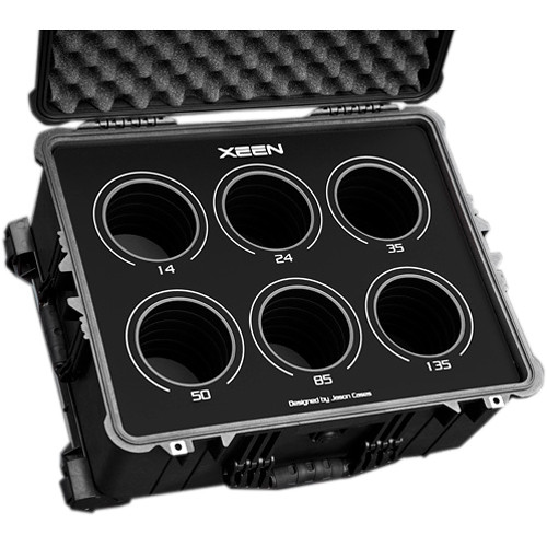 Jason Cases Protective Case for Set of 6 Rokinon Xeen Lenses (Black Overlay)
