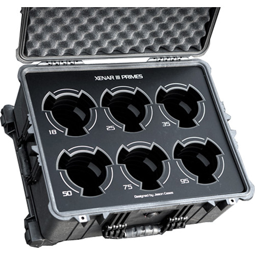 Jason Cases 6-Lens Case for Schneider Xenar III (Black Overlay)